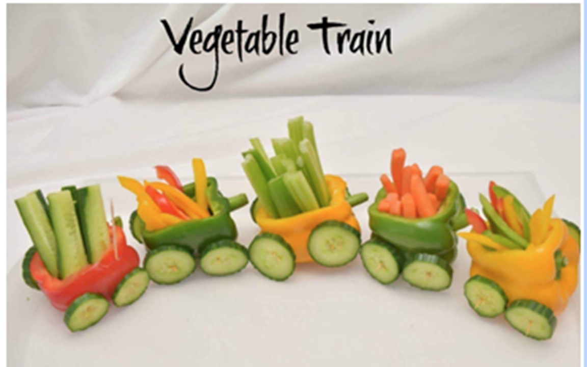 vegetable train